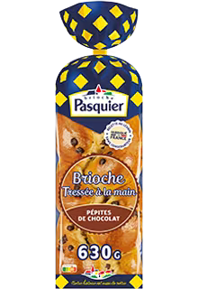 Brioche tressée aux pépites de chocolat