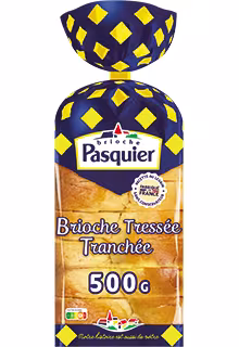 Brioche tressée tranchée